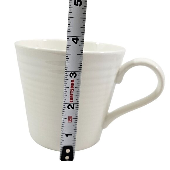 Royal Doulton Gordon Ramsay MAZE 12 Oz White Stoneware Mugs – Set of 2 - Picture 7 of 16